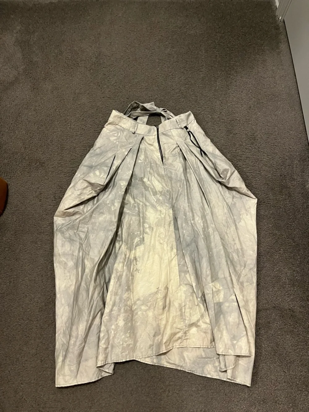 Y2K Cyber Subversive Bubble Parachute Rave Maxi Skirt - Picture 3 of 10